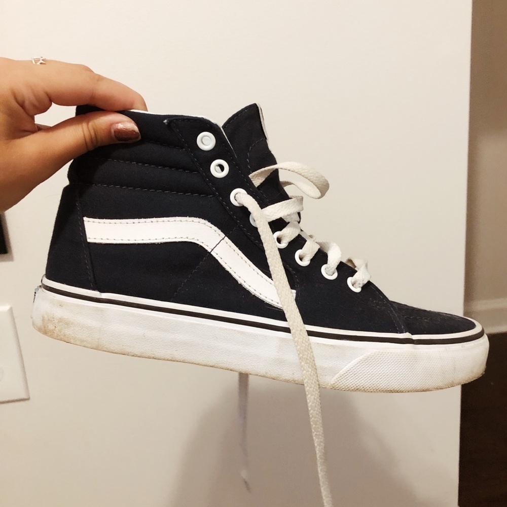 Navy Blue Sk8-Hi Vans